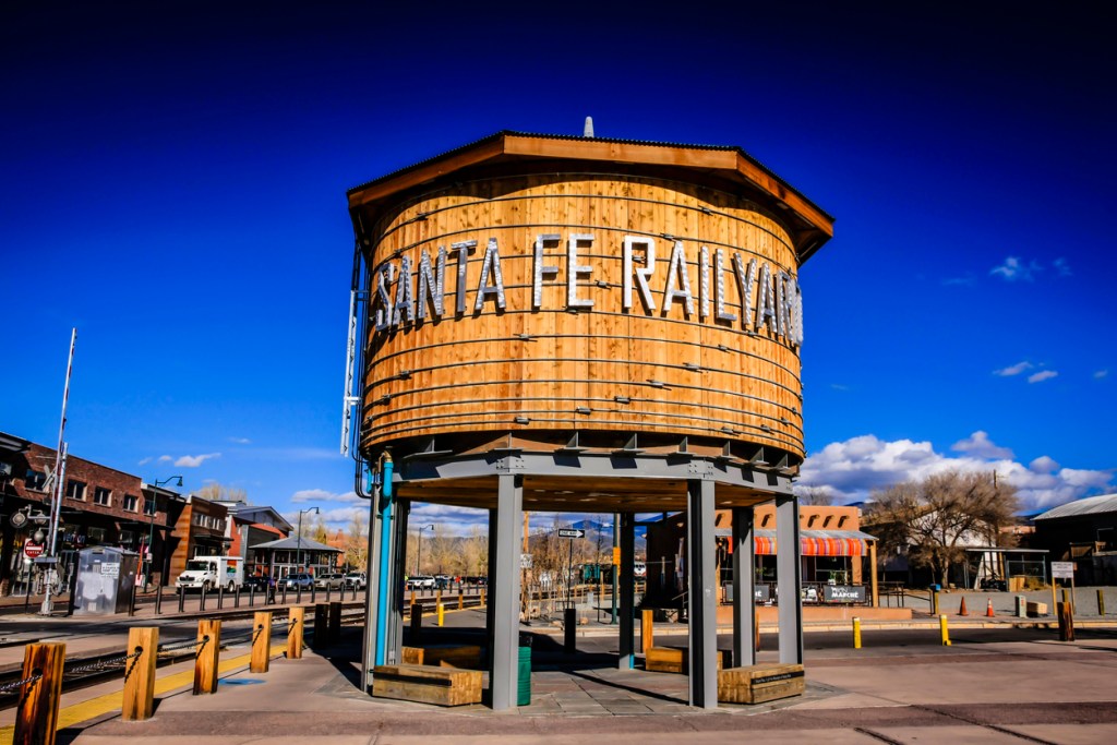 The Water Tower in the Railyard Park, Santa Fe, New Mexico