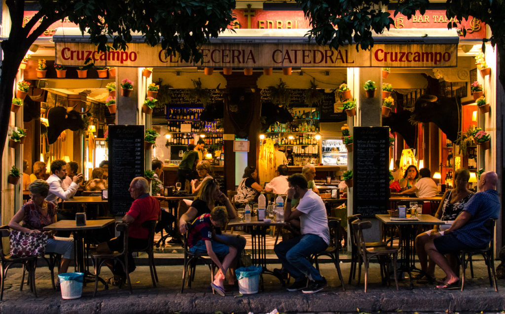 Eating out in Sevill