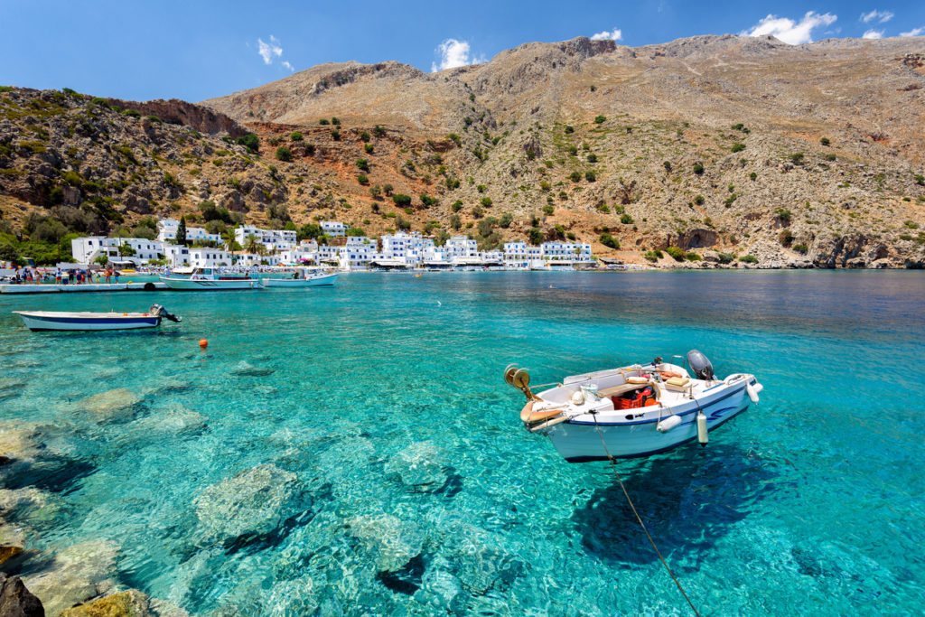 Loutro town, Crete
