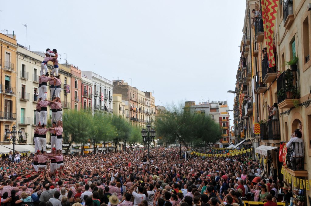 Human Towers during the Santa Tecla festival in Tarragona