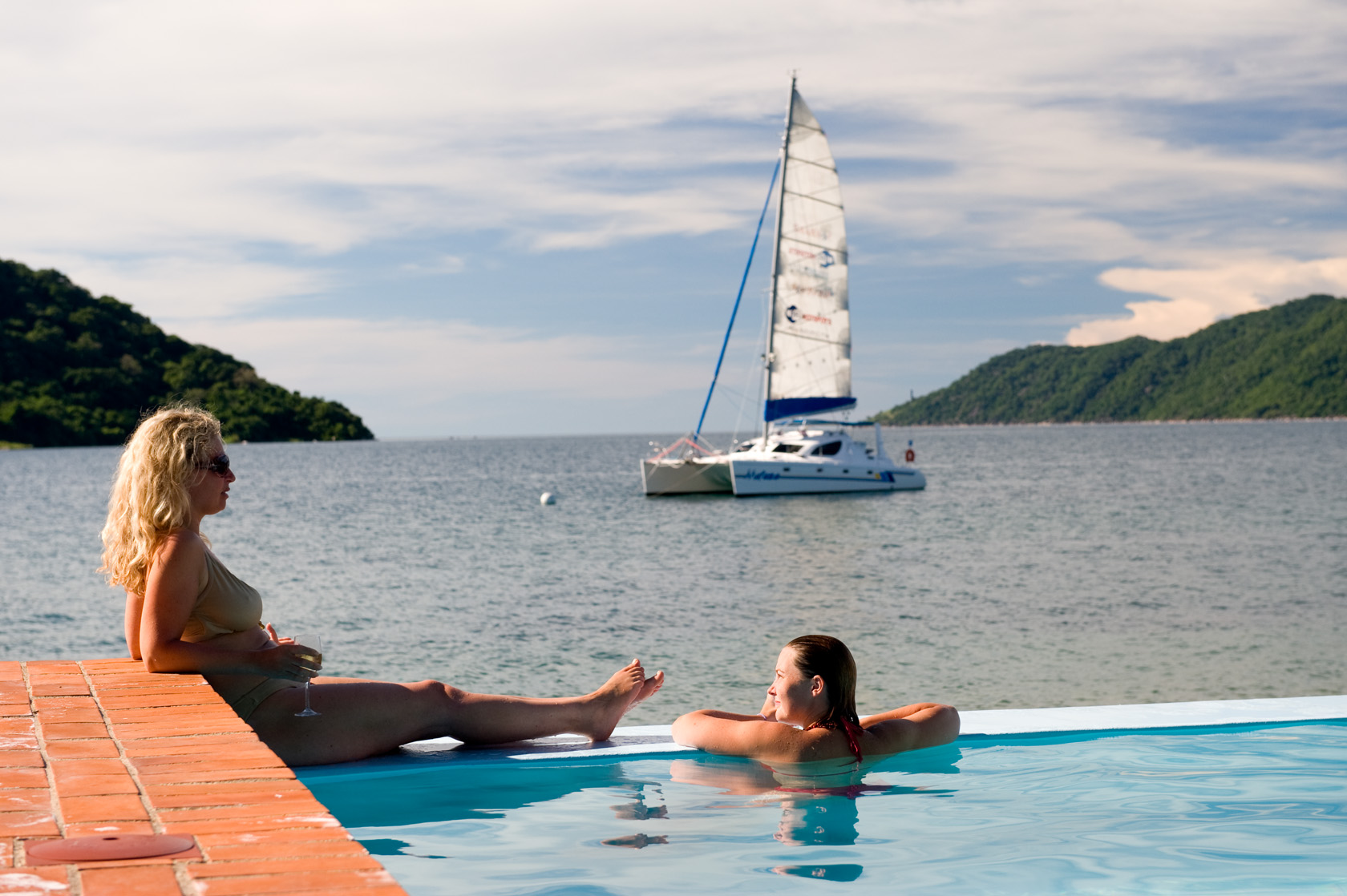 Taking in the view of Lake Malawi