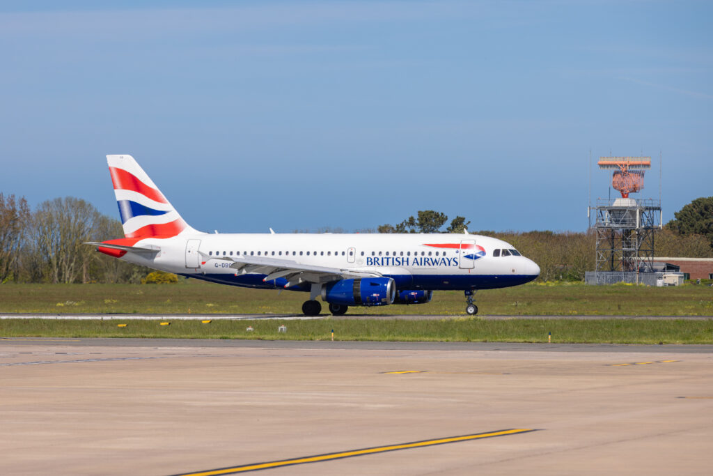 British Airways crew celebrate inaugural flight to Guernsey